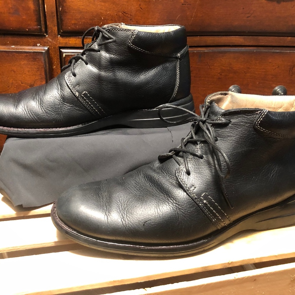 Johnston & Murphy Men's Leather Ankle Tie Up Boots